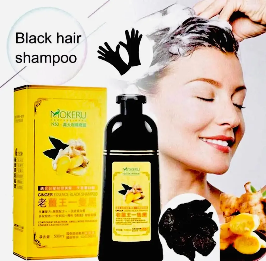 Black hair shampoo