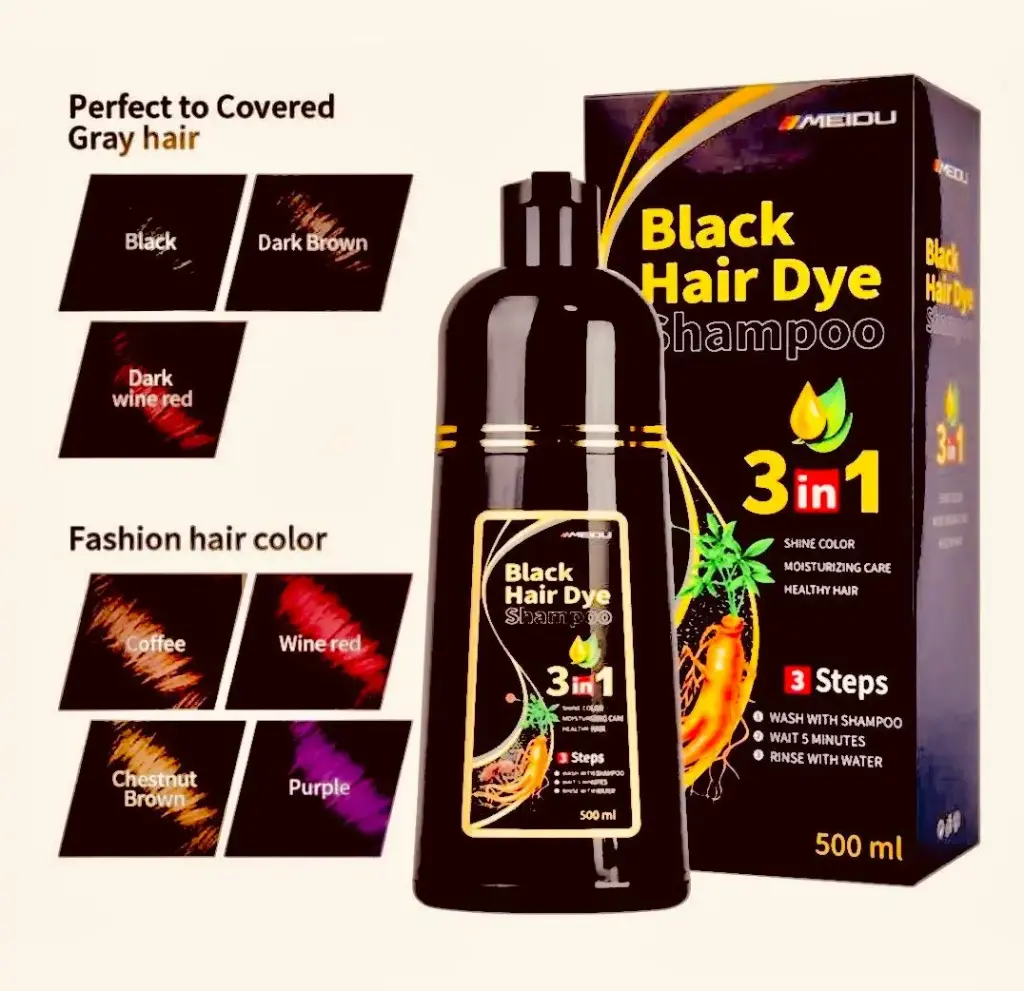 Black hair Dye shampoo