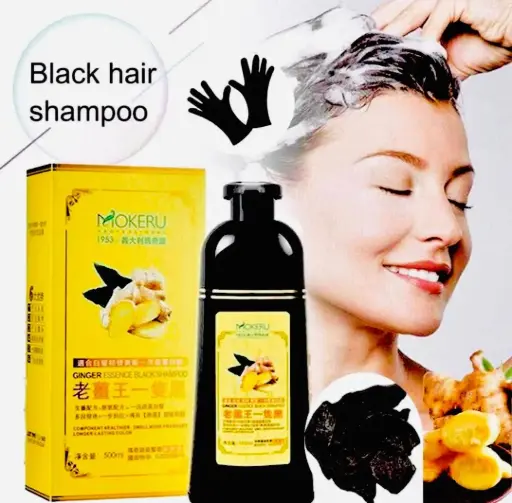 Black hair shampoo